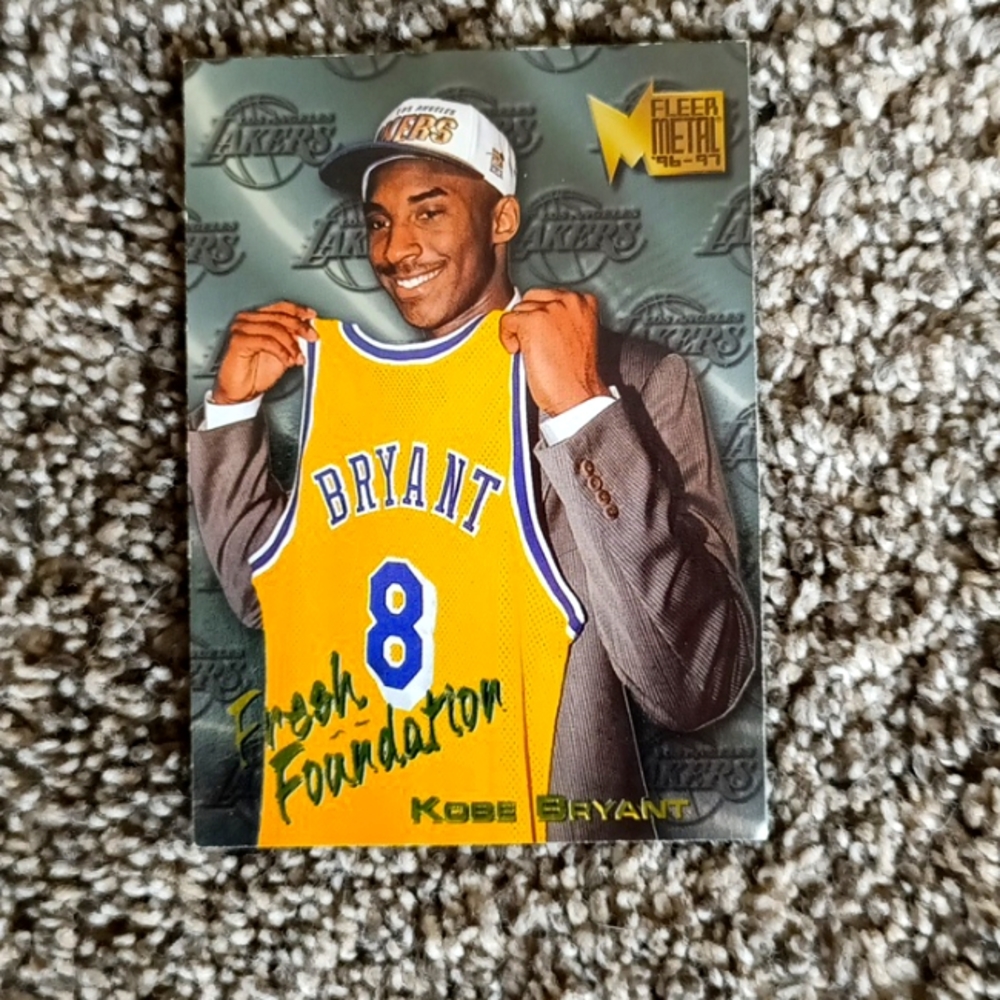 Kobe Bryant Fresh Foundation Fleet Metal Basketball Card